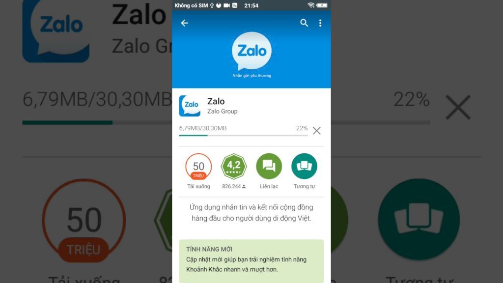 Tải Zalo cho điện thoại Android
