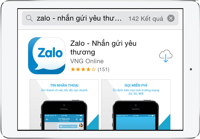 Tải và cài đặt Zalo cho iPhone, iPad, iOS