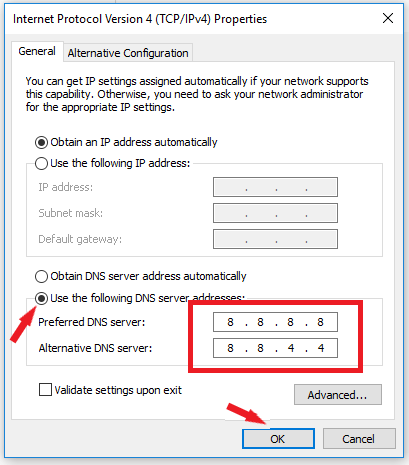 Cách vào facebook bằng việc đổi DNS của Google