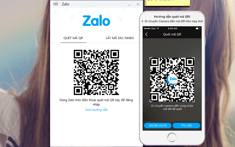 Đăng nhập Zalo trên máy tính bằng mã QR