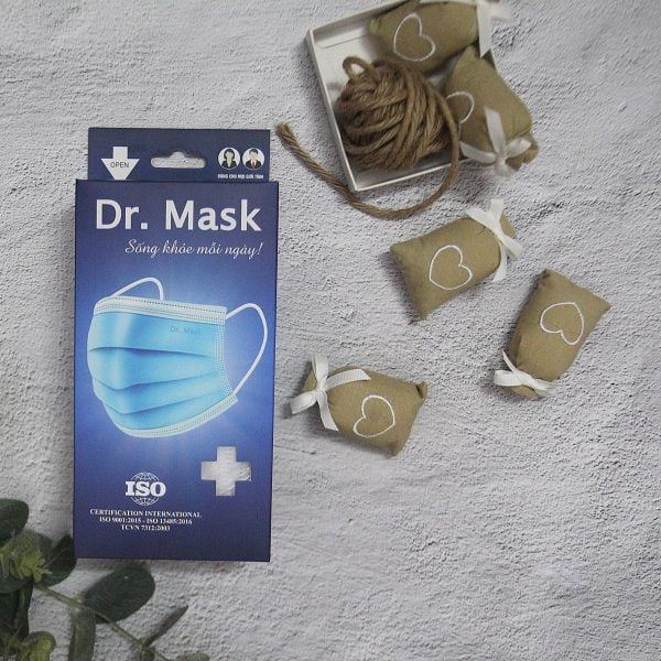 Khẩu trang Dr.Mask KT-01 (3 lớp) - Thùng 100 gói (30 cái/gói) khẩu trang y tế
