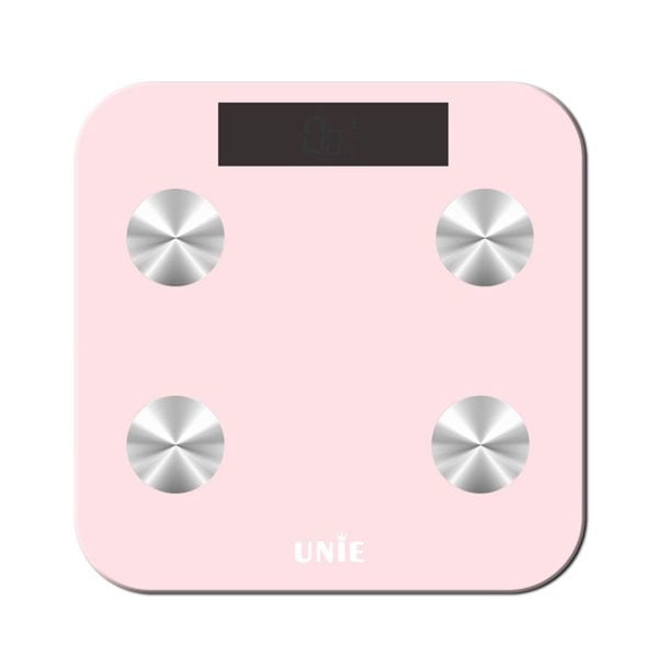 Cân điện tử UNIE UN-135 (màu hồng) - Theo dõi cơ thể thông qua app điện thoại