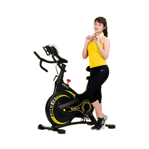 Xe đạp tập thể dục Hasuta HEB-810 (màu vàng) - Tập luyện kết hợp giải trí tại nhà